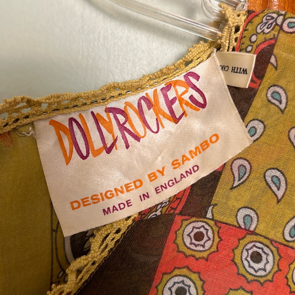 Vintage Patchwork-Pattern Dollyrockers Dress, Siz… - image 6